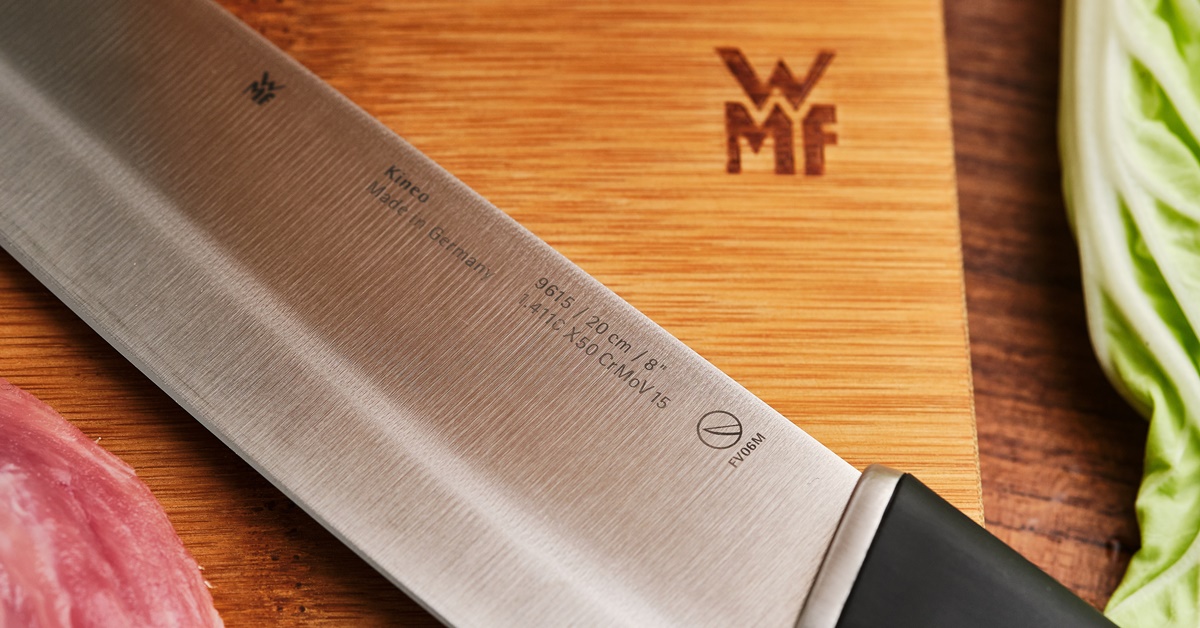 WMF全新德製不鏽鋼刀具KINEO Knife系列，為專注細節的高品質家用刀具，型男主廚陳秉文也愛用。