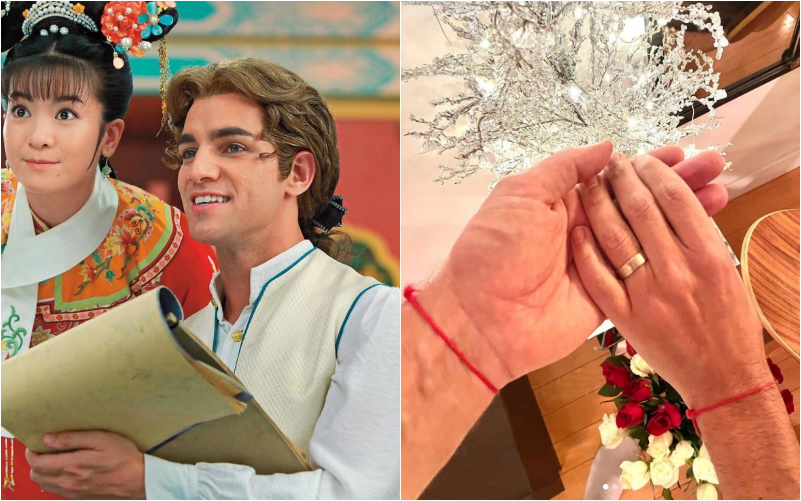 曾在《新還珠》演出宮廷畫師的班傑明，近日傳出喜訊。（華視提供／翻攝＠benjiboyyogaboy Instagram）