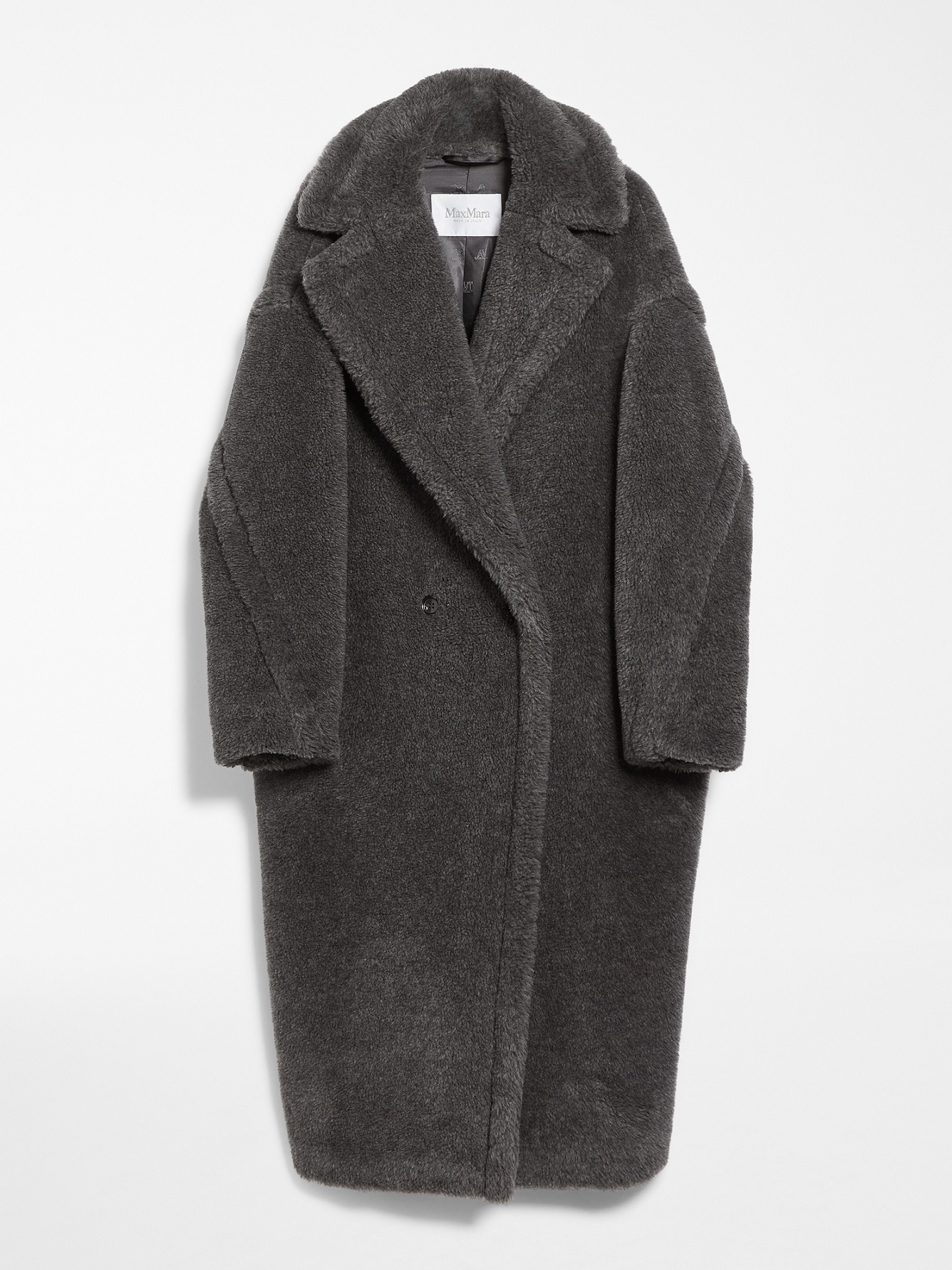 灰色Teddy Bear Coat。NT$150,800（華頓提供）