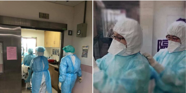 指揮中心「醫療應變組」副組長王必勝在臉書曝確診醫師近況。（攝自王必勝臉書）