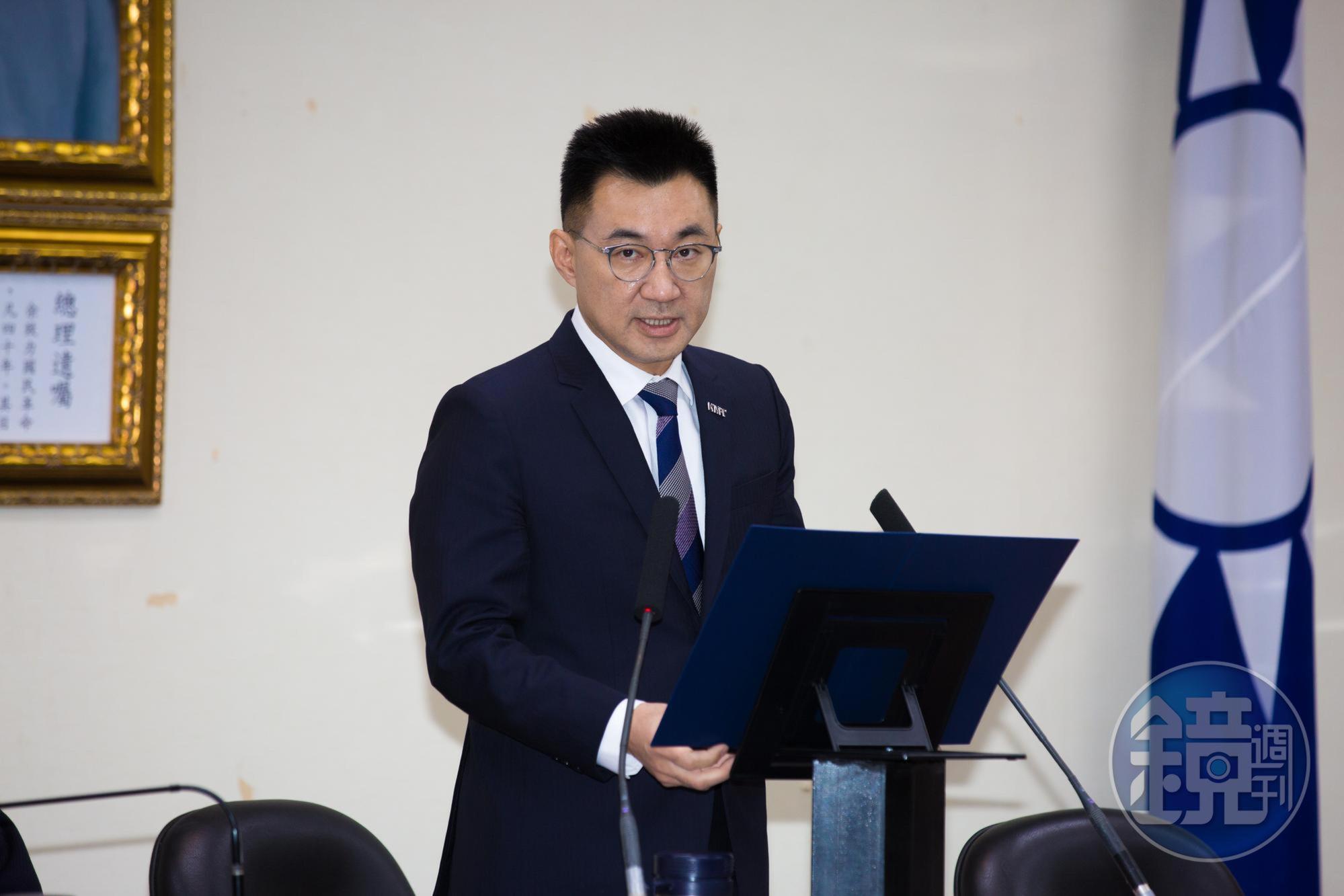 國民黨主席江啟臣今天受訪說,國民黨願意將黨產捐作公益,但不曉得為什麼轉型正義一定要扯到國民黨黨產。(本刊資料照)