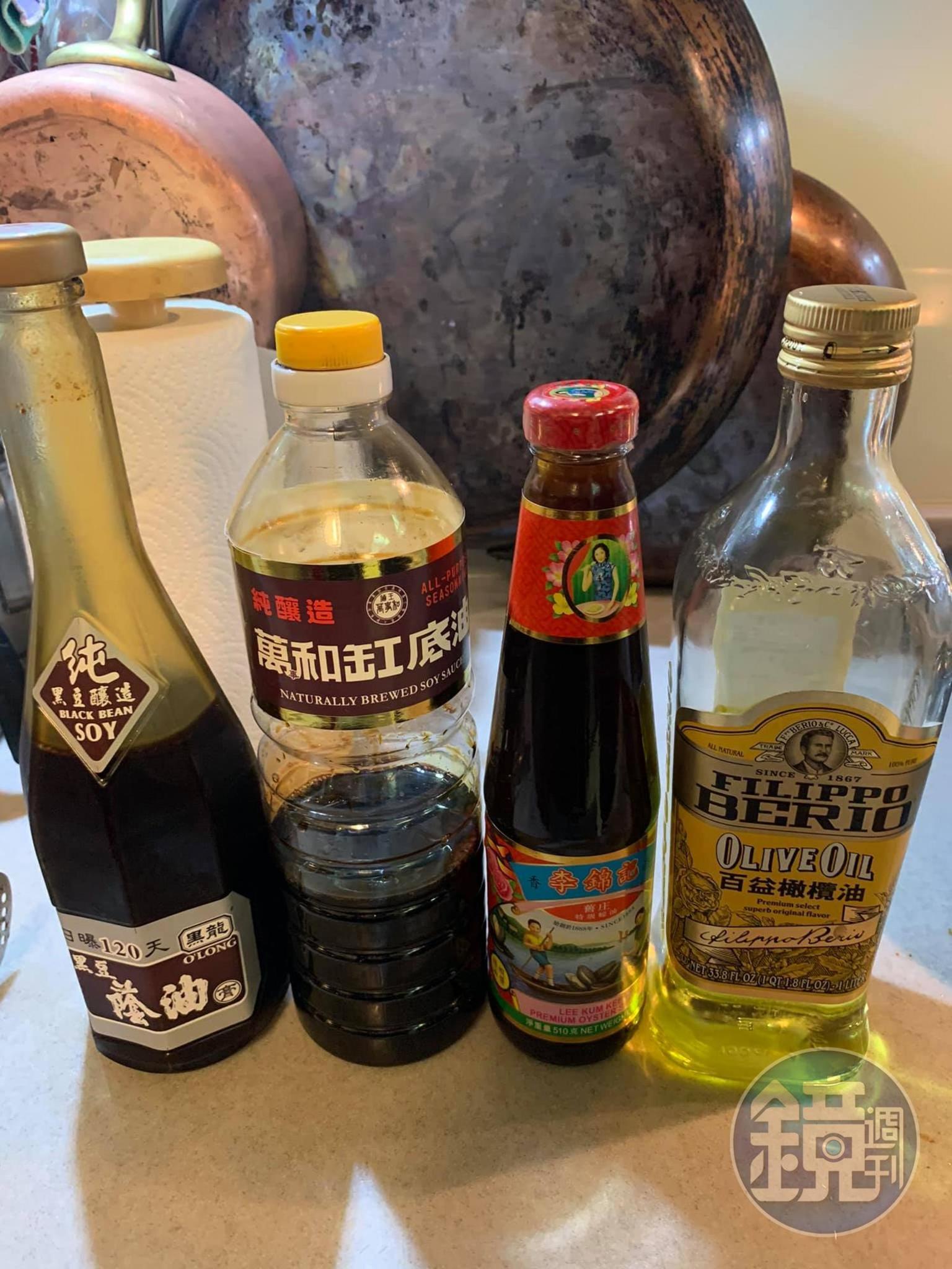 今天用的醬料,之前用萬和缸底油滷大腸。