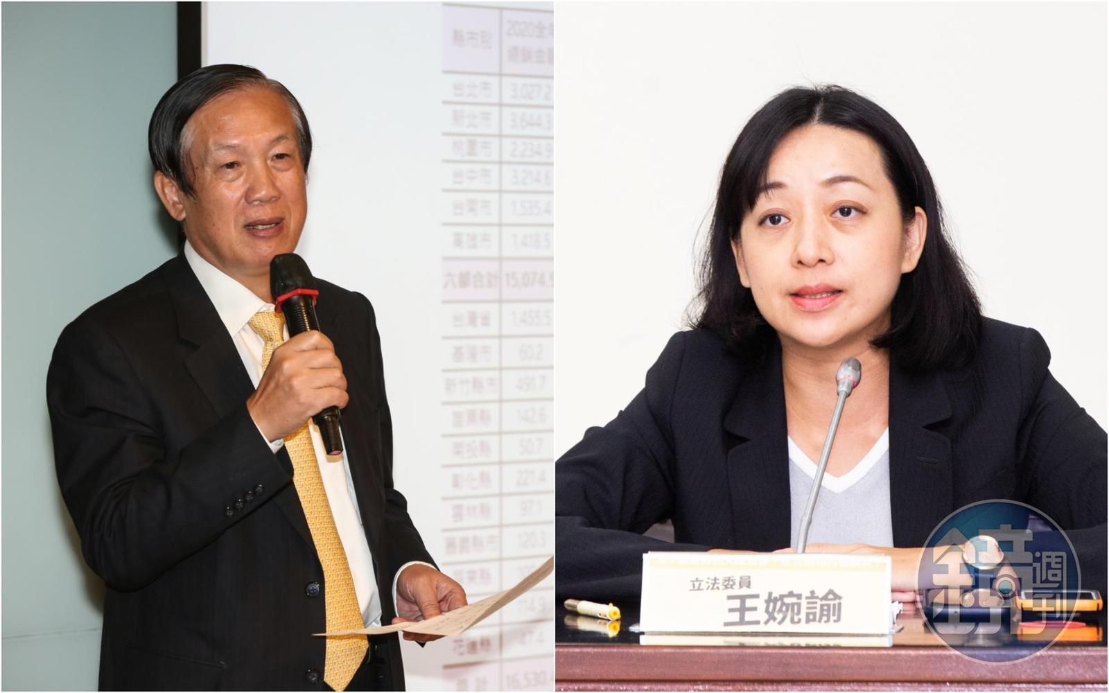 賴正鎰(左)擔心投資客被嚇跑,影響房市,王婉諭則說:「那不是很好嗎?」(本刊資料照)