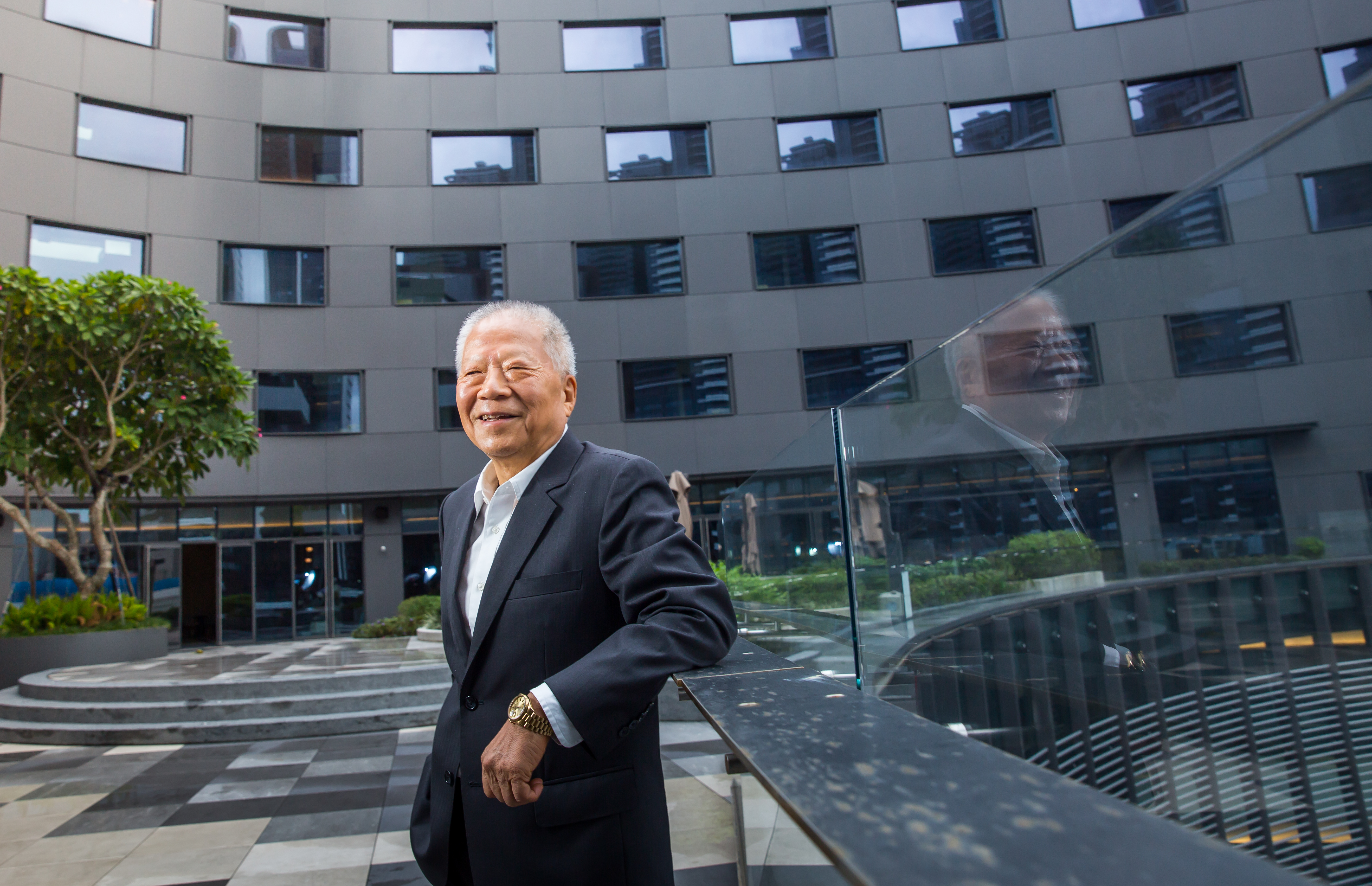 楊秀光以開發土地起家，去年開幕的台北大直英迪格酒店是他花費4年多、20億元建造的最得意之作。