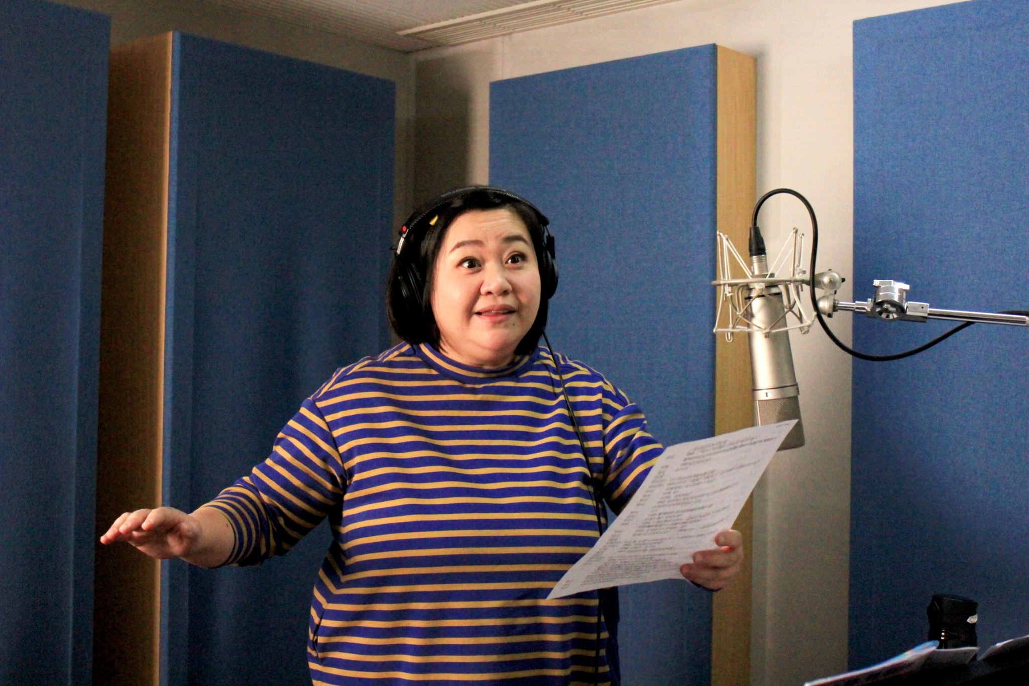 鍾欣凌為動畫《銀龍出任務》配音，她形容體力消耗跟生小孩一樣。（木棉花提供）