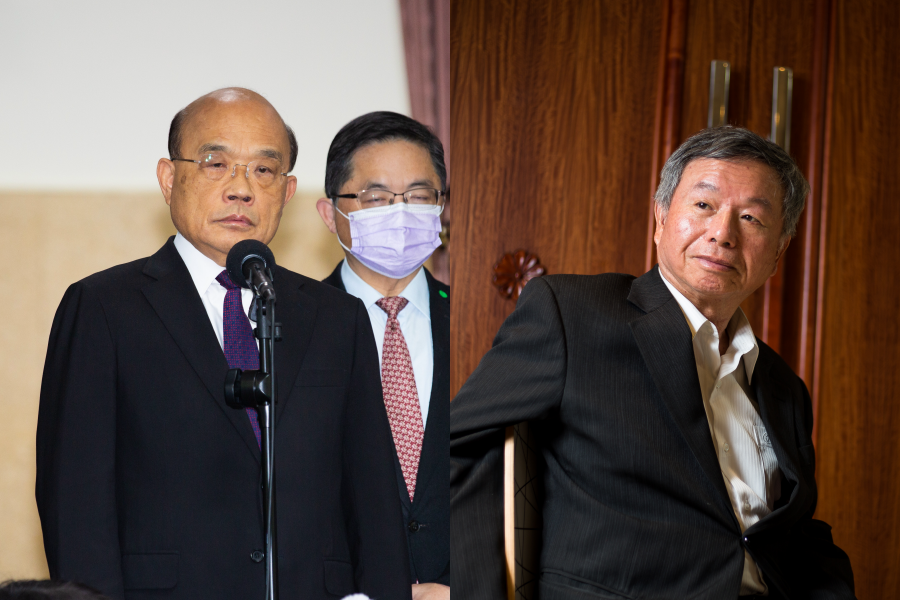 針對北部某醫院發生院內群聚，行政院長蘇貞昌（左）和前衛生署長楊志良（右）皆發表個人看法。（本刊資料照）