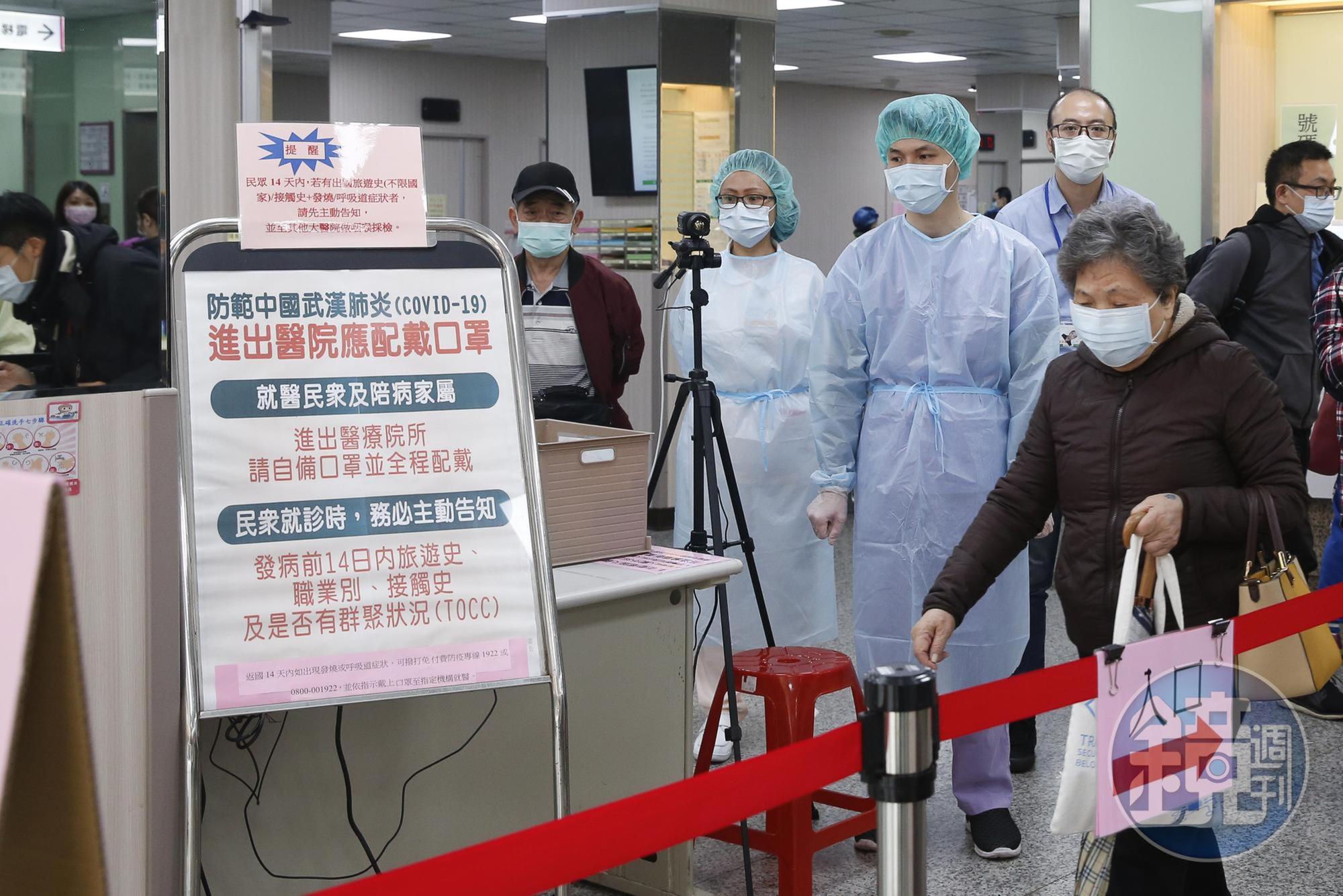 北部某醫院發生院內群聚,未確實「分艙分流」被認為是原因之一。(示意圖,非當事醫院;本刊資料照)
