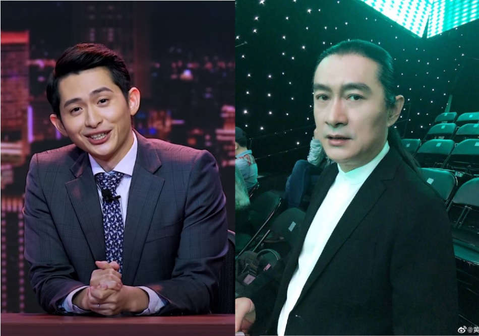 博恩在《博恩夜夜秀》搞笑建議萊豬肉鬆賣中國大陸，引來藝人黃安不滿。（翻攝自薩泰爾娛樂、黃安微博）