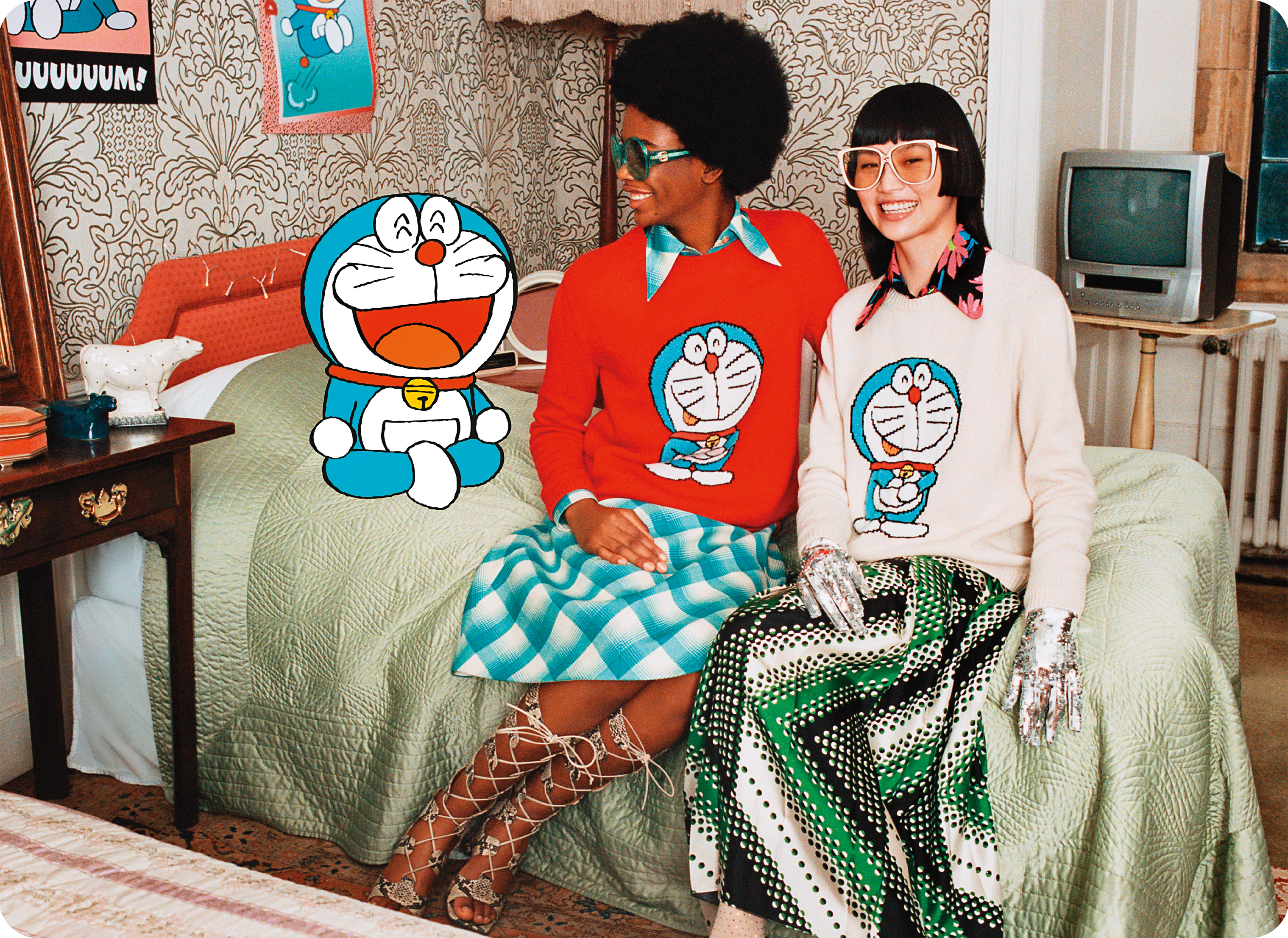 今年GUCCI的農曆新年商品很特別！創意總監Alessandro Michele推出哆啦A夢聯名系列，將著名日本動漫人物「哆啦A夢」融入本系列的特別單品中。