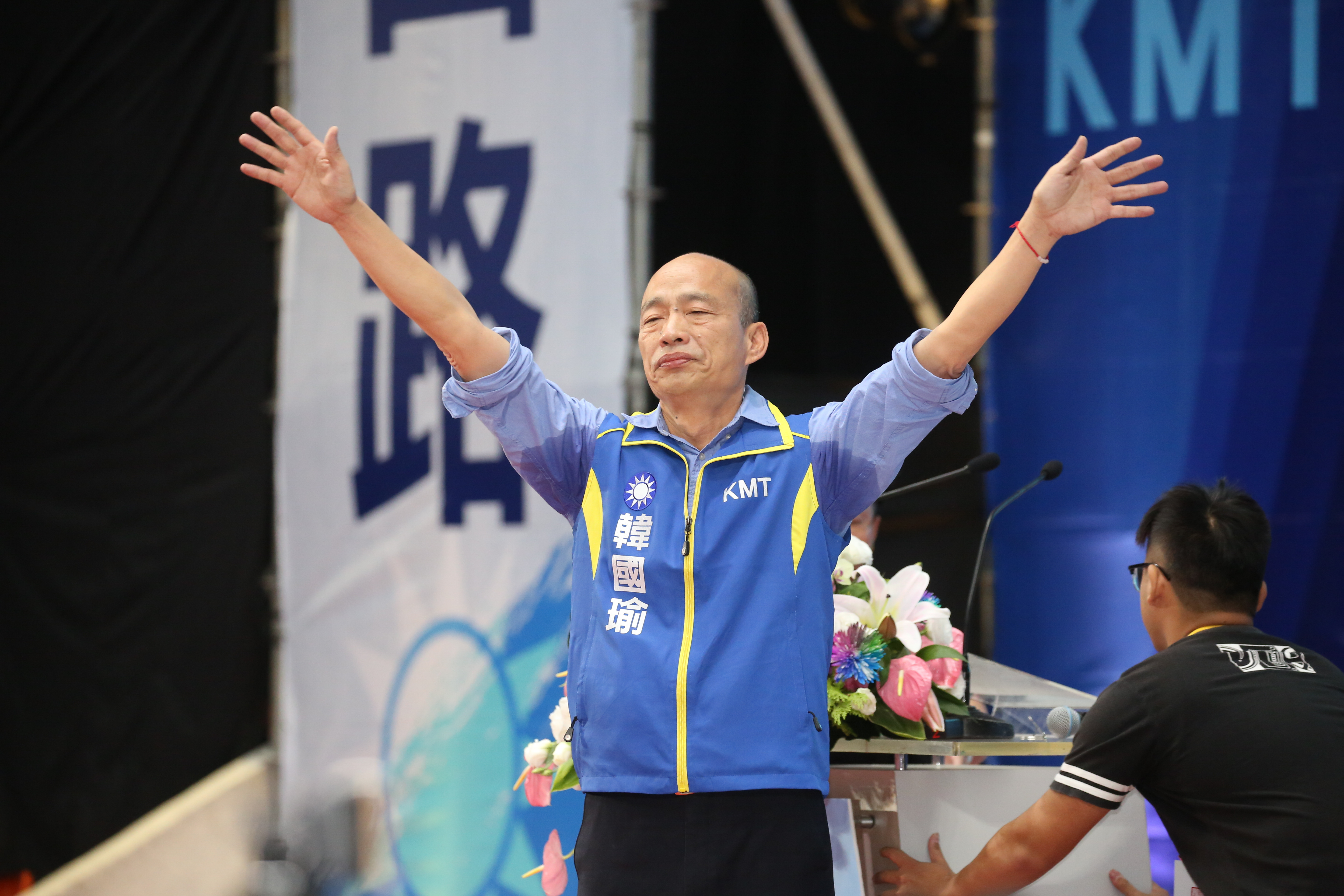 王浩宇曾預言，自己被罷免後韓國瑜（圖）將會北上參選桃園市長。（資料照）