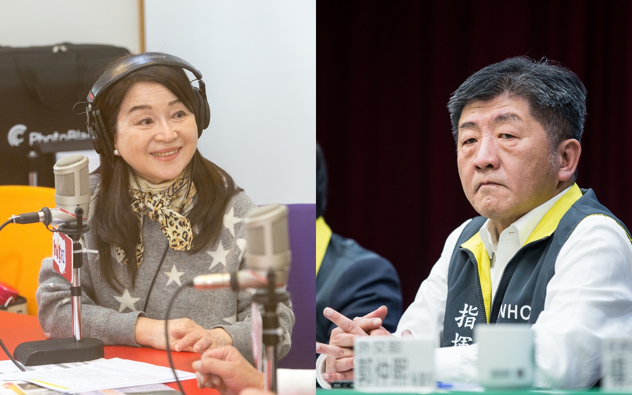 周玉蔻（左）今早再度公布中央未公開的疫情資訊，陳時中（右）否認她的說法。（本刊資料照）