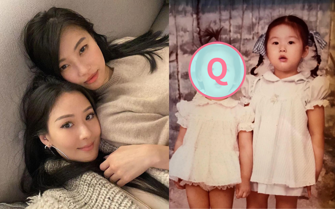 社交圈盛傳，孫瑩瑩（左圖右）從小就比孫芸芸（左圖左）漂亮，那就拿兒時照見真章吧！（翻攝自孫瑩瑩IG）