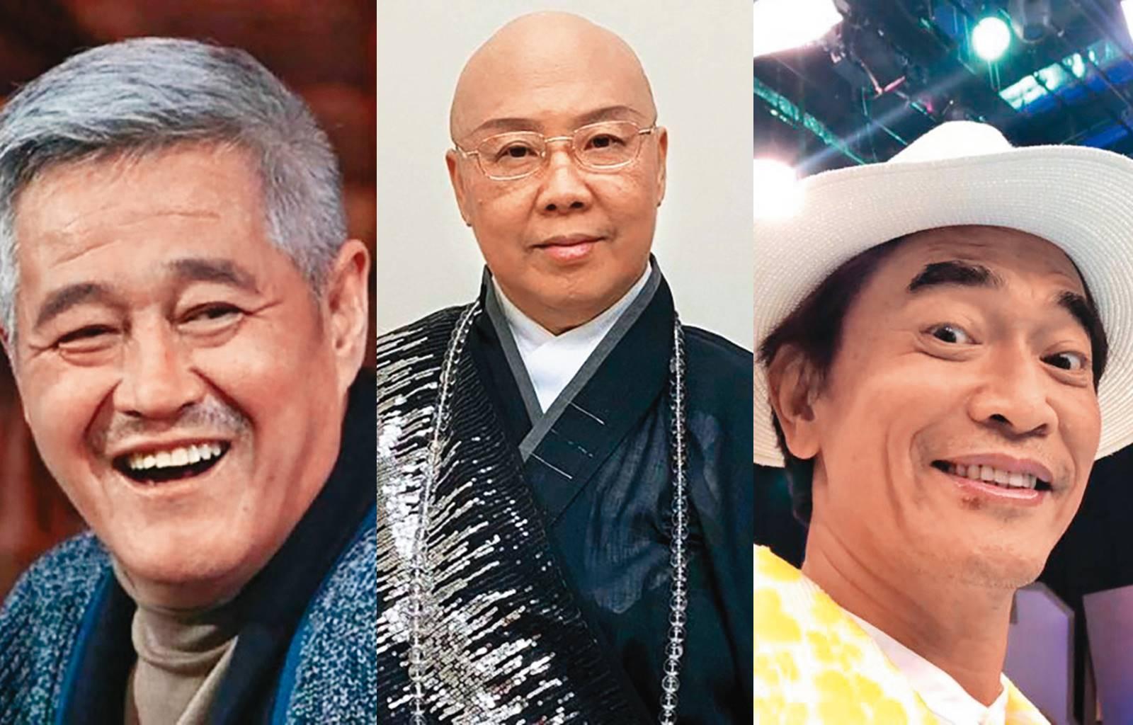 除了范植偉,演藝圈還有包含吳宗憲(右起)、恆述法師和趙本山等人廣收徒弟。(翻攝自臉書、微博)