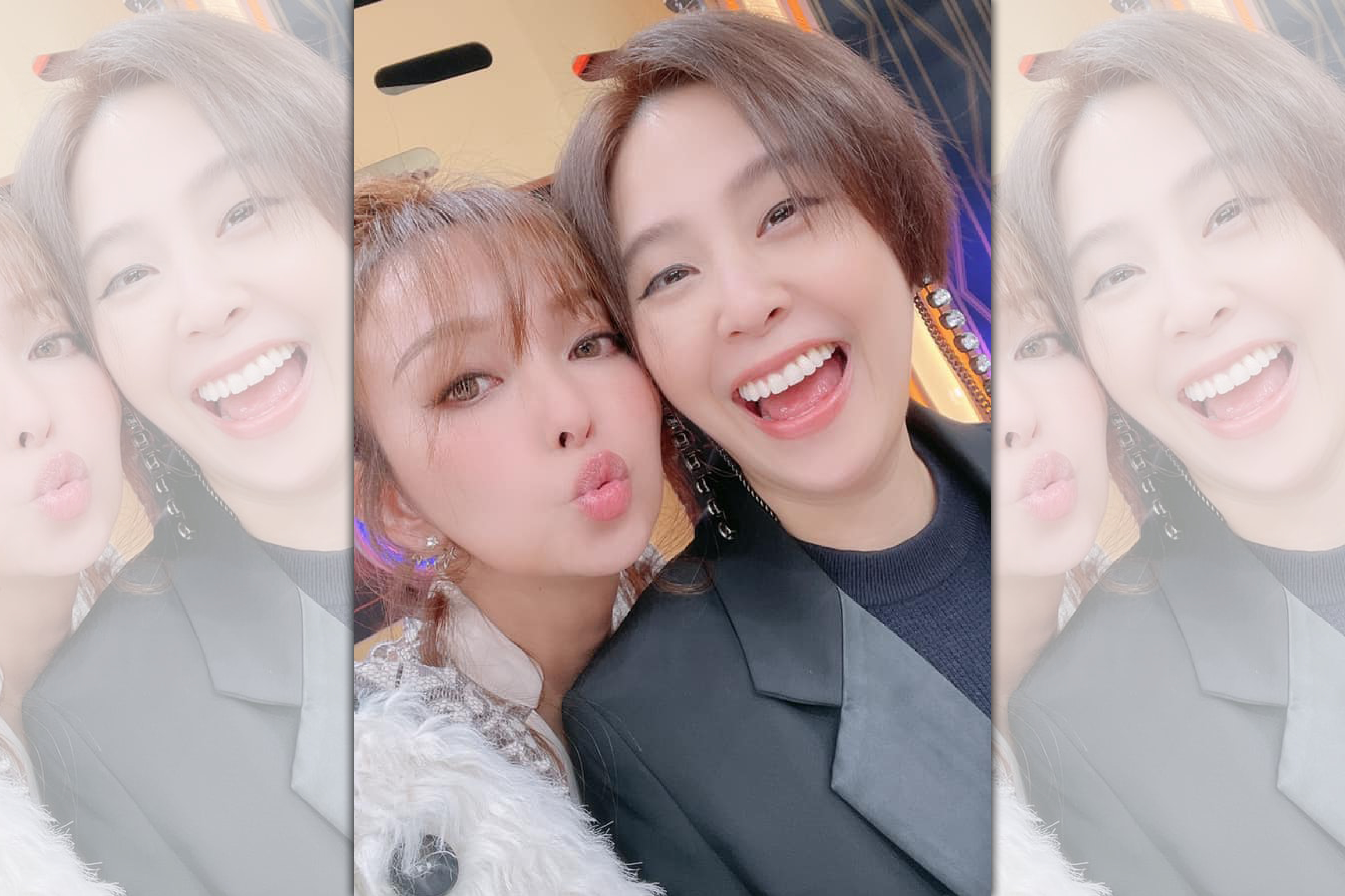 愛紗和黃小柔是閨密，黃小柔也曾說愛紗的感情狀態是「給追」。（翻攝自愛紗臉書）