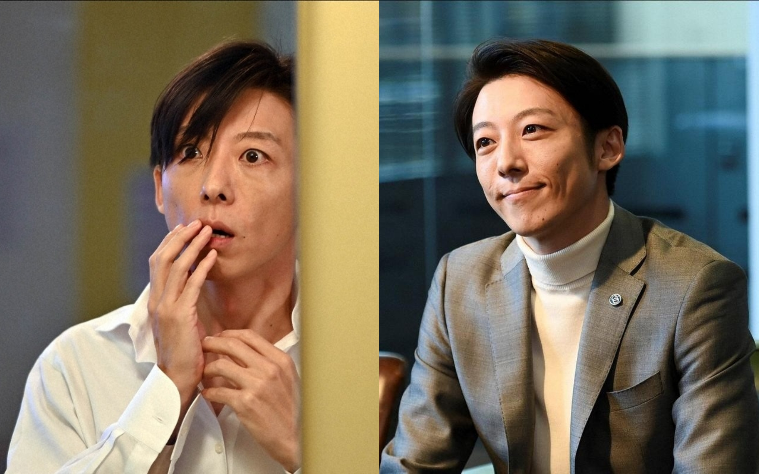 高橋一生的角色是新創公司社長，但私下其實是變態殺人魔（右圖），意外與綾瀨遙靈魂互換後，動作變得非常女性化，演技令人讚嘆。（翻攝自TBS）