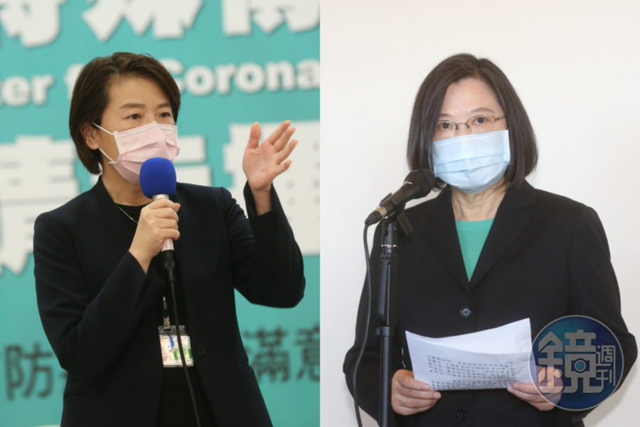 台北市副市長黃珊珊（左）和總統蔡英文（右）都在臉書上發文力挺桃園。（本刊資料照）