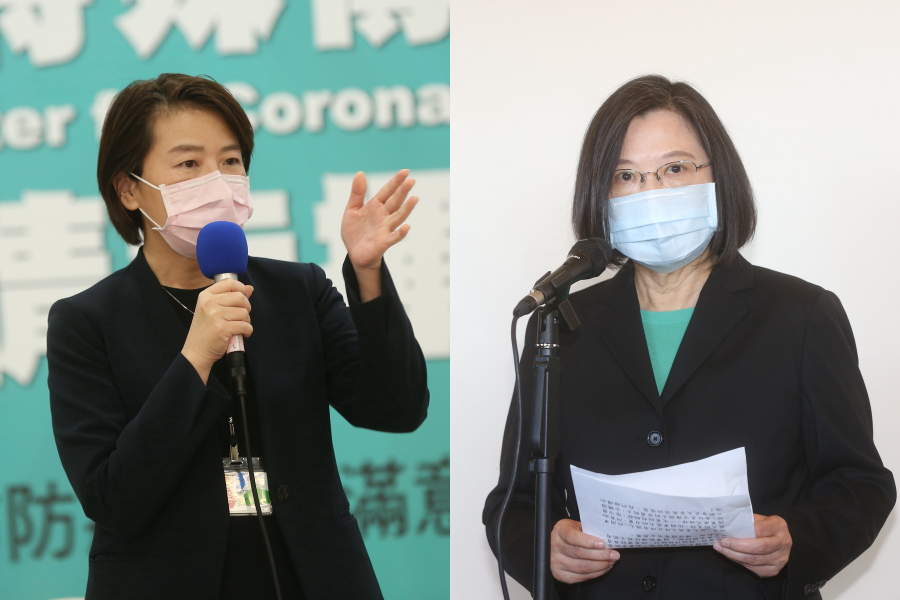 台北市副市長黃珊珊（左）和總統蔡英文（右）都在臉書上發文力挺桃園。（本刊資料照）