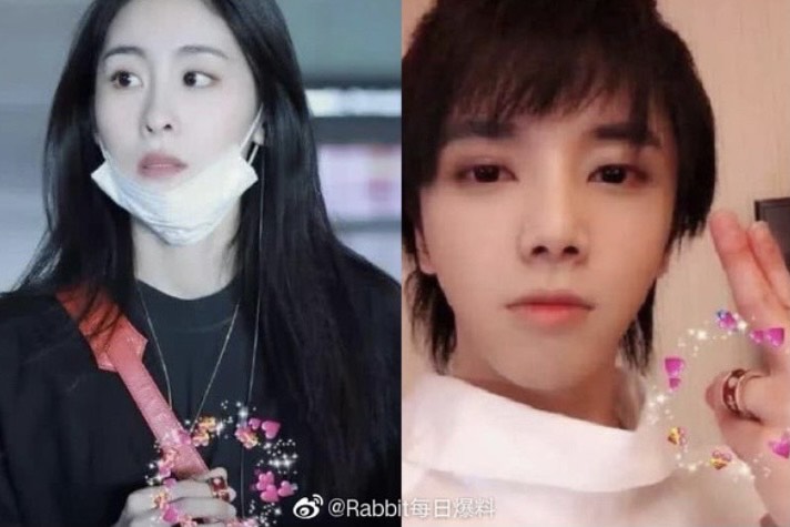 華晨宇、張碧晨緋聞傳了3年，曾被發現佩戴同款情侶戒。（翻攝自微博）