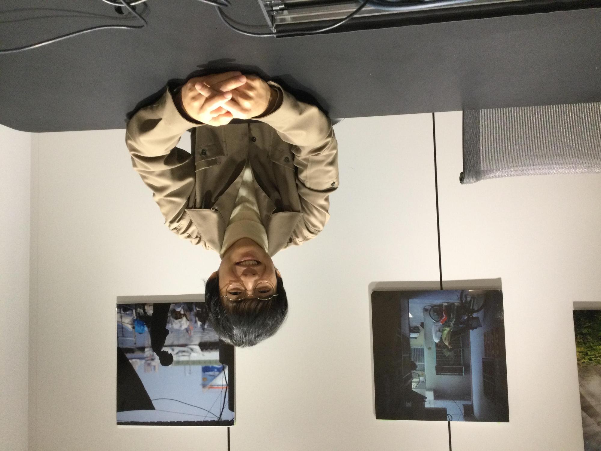 日本電影《燕》男主角水間龍今天接受台灣媒體視訊訪問,回憶來台取景的趣事。(希望行銷提供)