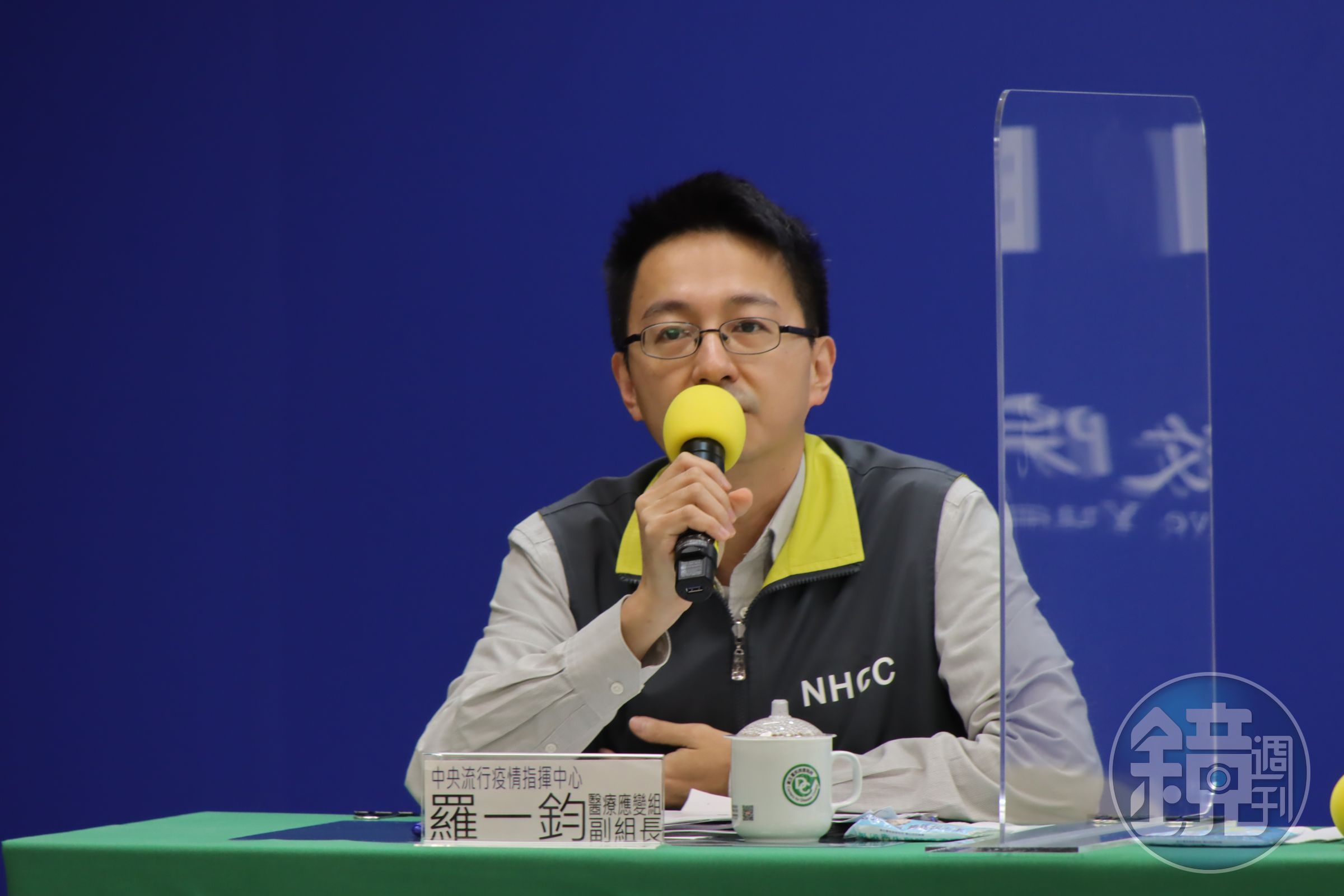 醫療應變組副組長羅一鈞則表示，去年也是在半夜在PPT上看到武漢封城消息，因資訊不清楚感到憂心。（指揮中心提供）