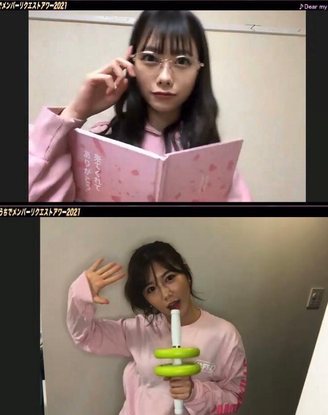 演唱會第一場最後,AKB48成員為〈Dear My Teacher〉換上老師妝扮,超有心。(17LIVE提供)