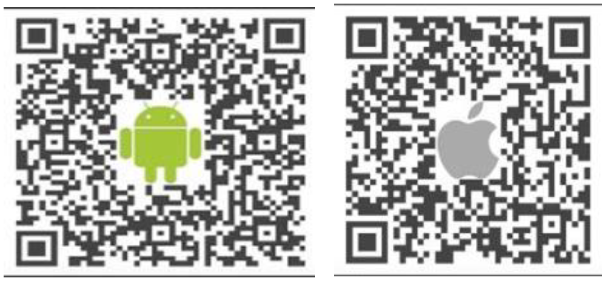 安卓、IOS系統下載QR Code。（翻攝自疾管署官網）