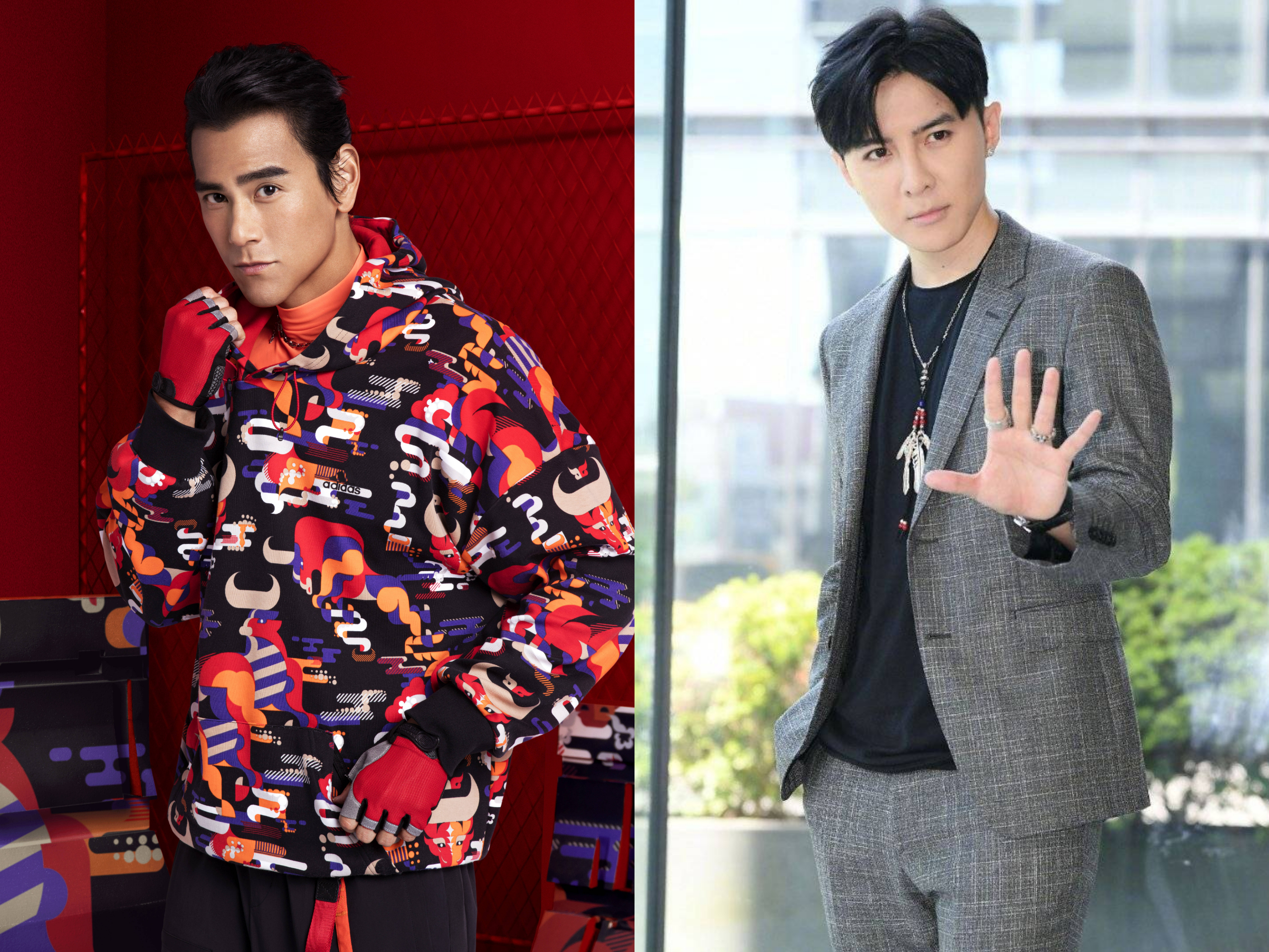 彭于晏被爆與唐禹哲在一起，還要攜手出櫃，其工作室和他本人都發文闢謠。（翻攝自彭于晏、唐禹哲微博）