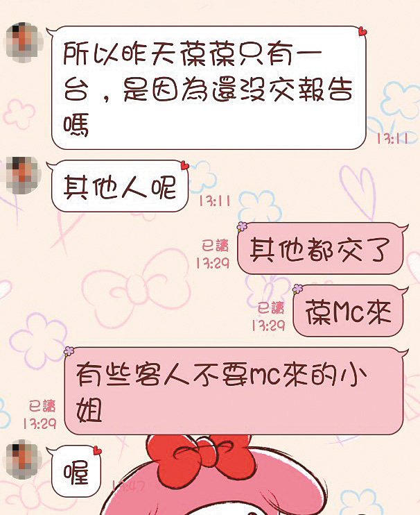 王女指出,雖然招牌是按摩店,但實際上是提供半套及全套的性交易。(讀者提供)
