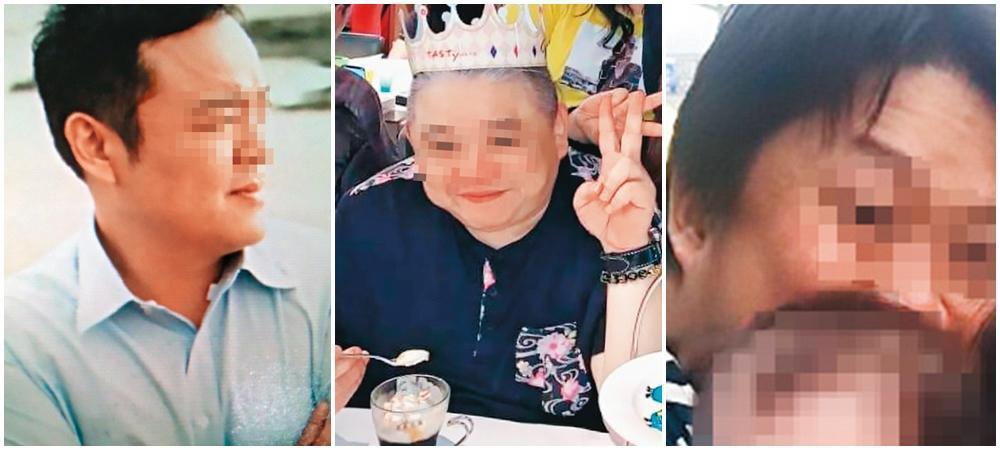 王女指控,3包商才是幕後經營者,分別為負責財務的李男(左起),以及挖角她當人頭的虞姓兄弟檔。(讀者提供)
