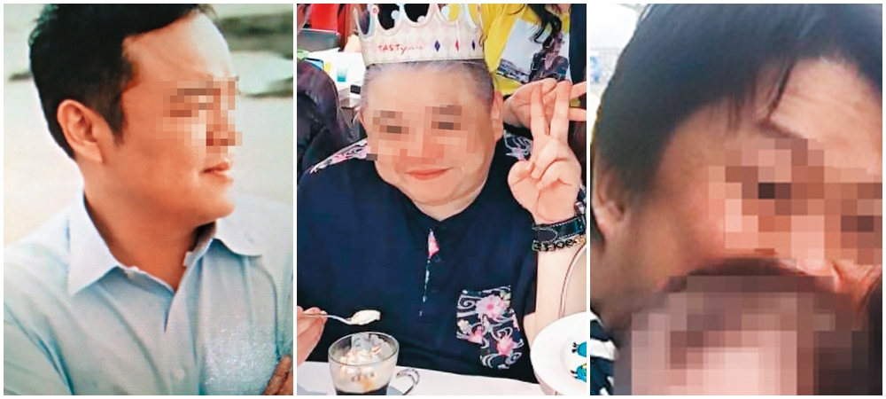 王女指控,3包商才是幕後經營者,分別為負責財務的李男(左起),以及挖角她當人頭的虞姓兄弟檔。(讀者提供)