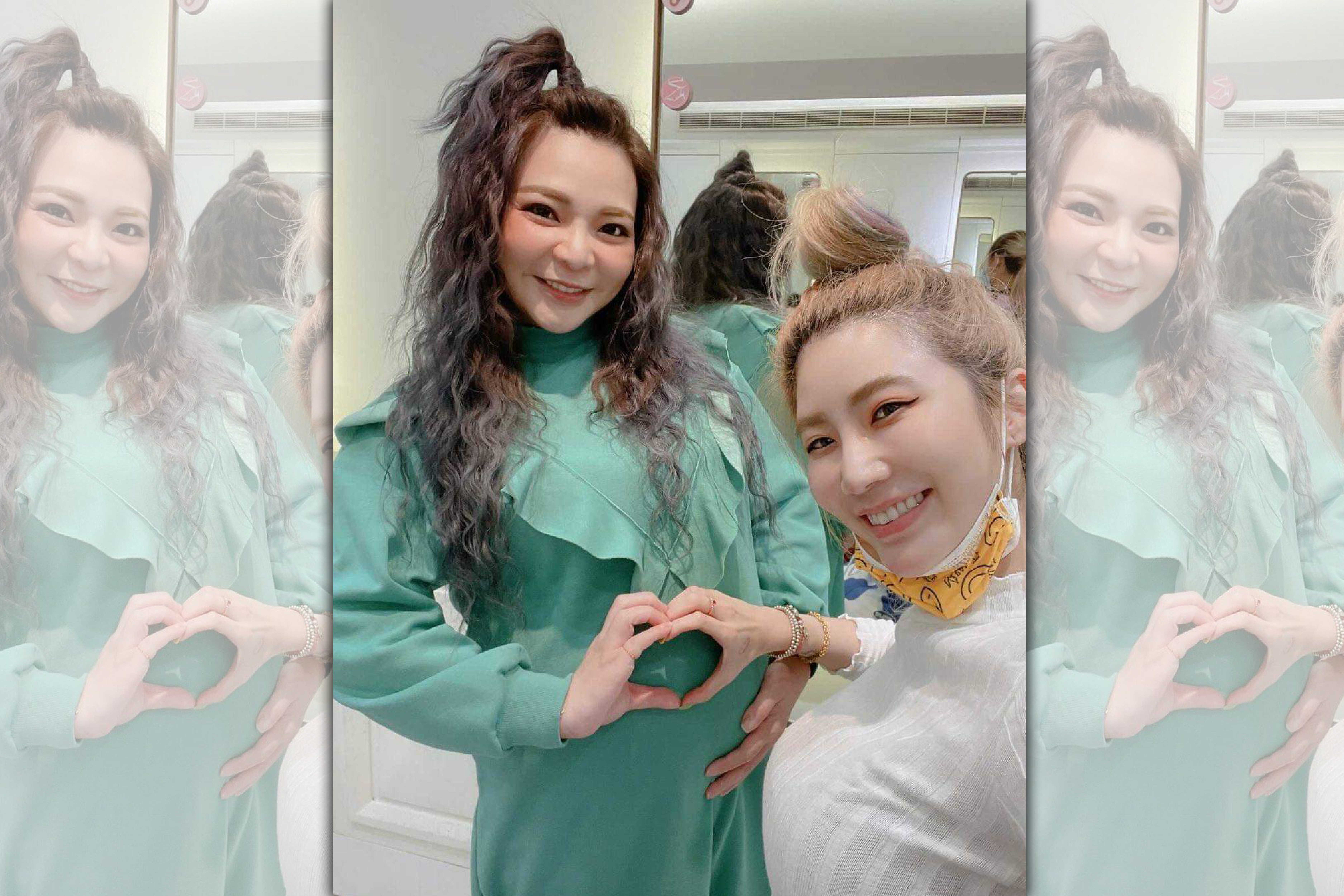 小甜甜宣布懷孕3個多月，26日她首度PO出孕肚照片。（翻攝自小甜甜粉專）