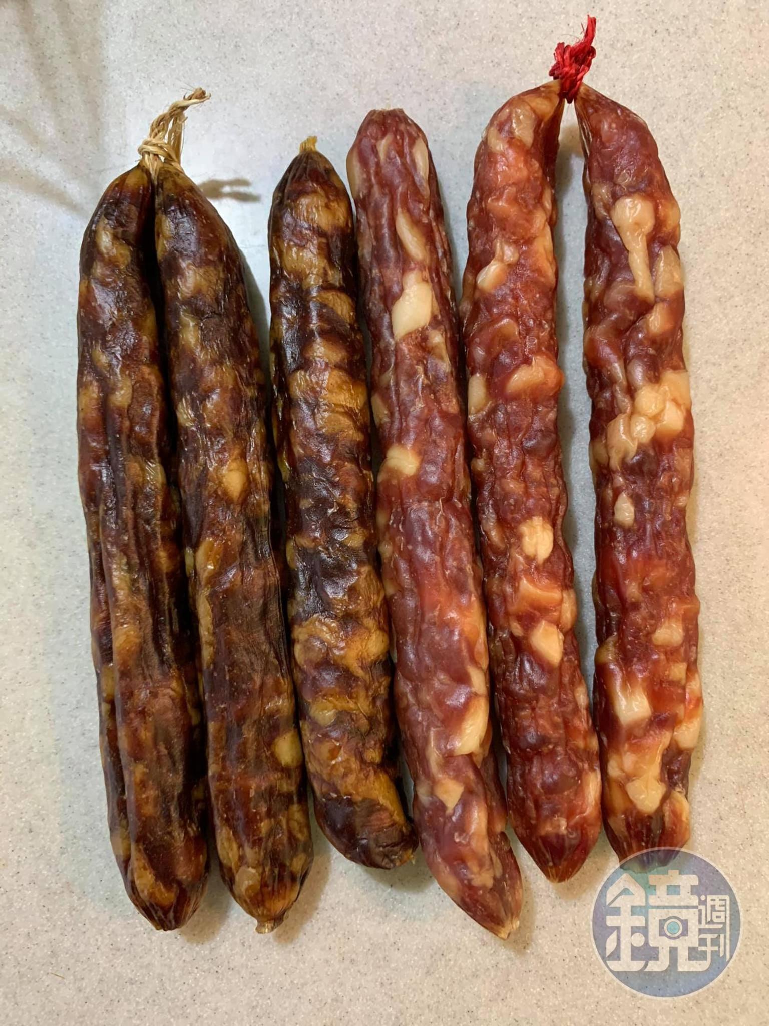 在南門市場買到萬有全的臘腸與肝腸。
