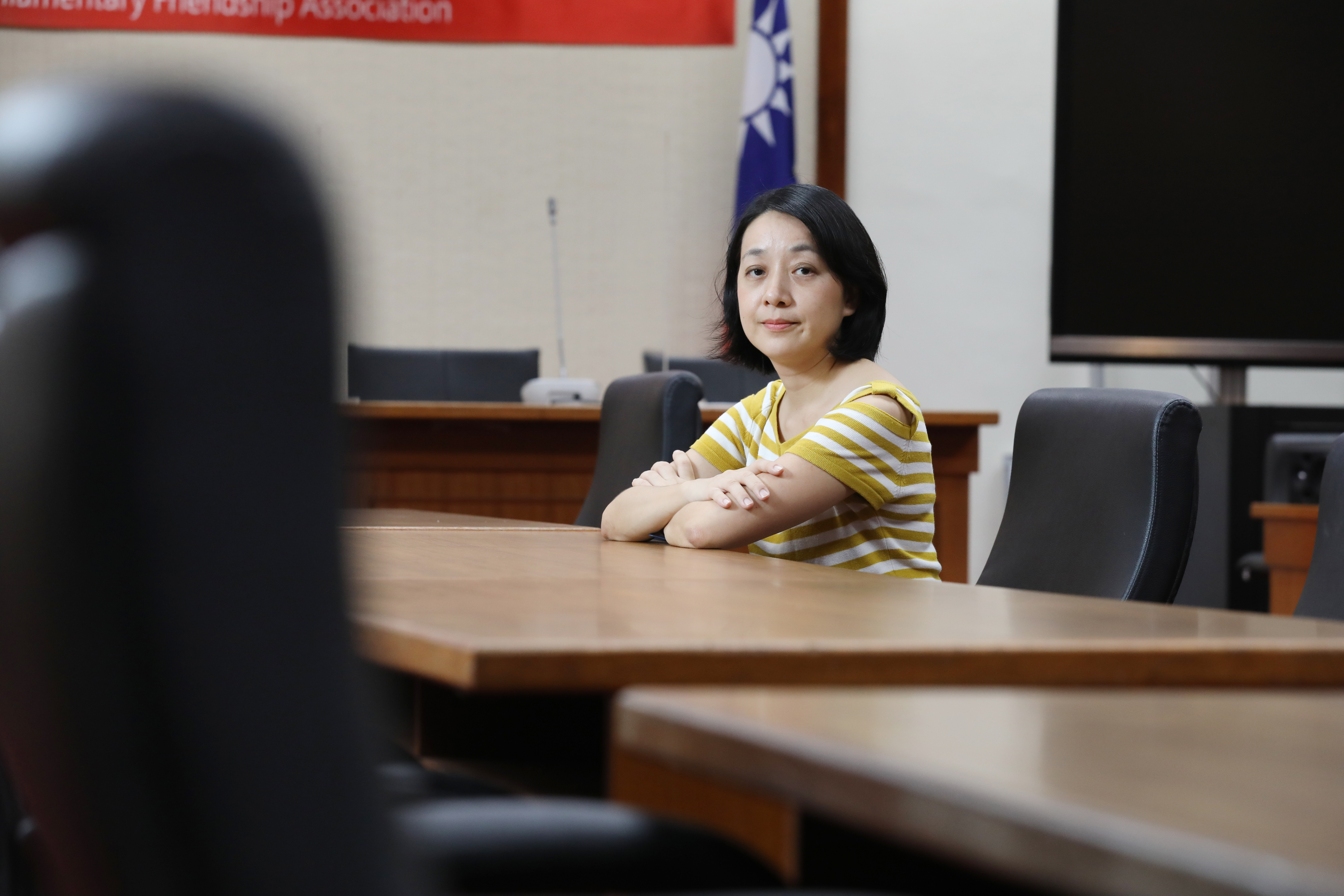 時力提案修正《中華民國國徽國旗法》，卻遭國民黨反對，王婉諭今po文反問，「請問國民黨，當初嗆聲『有種就改國徽』的氣勢去哪兒了？」（本刊資料照）