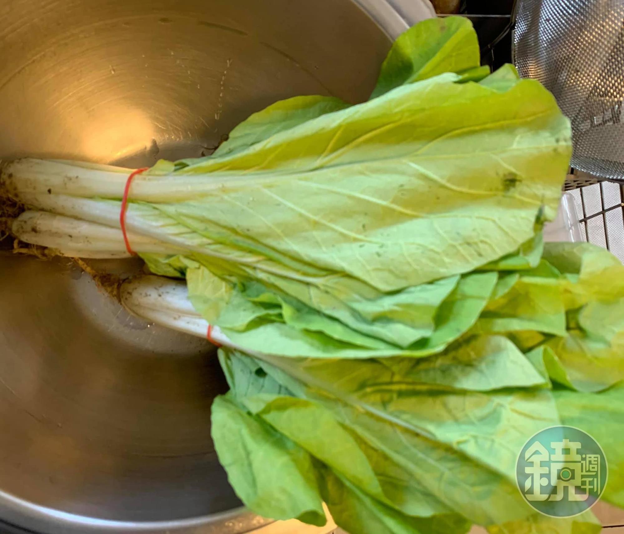 小白菜一把。