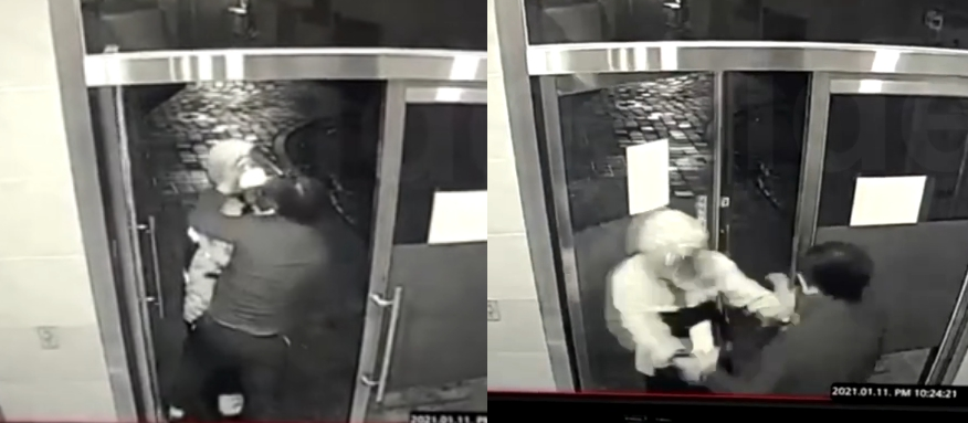 男子不滿外送等太久，竟與外送員發生衝突。（翻攝畫面）