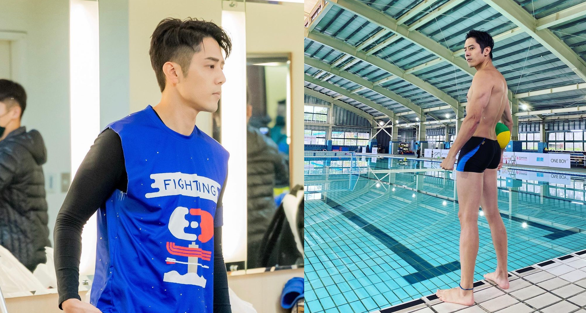 胡宇威《全明星運動會》擔任藍隊隊長，揮灑汗水的帥氣模樣圈粉無數觀眾，也擁有「藍隊爸」的稱號。（翻攝自胡宇威IG）