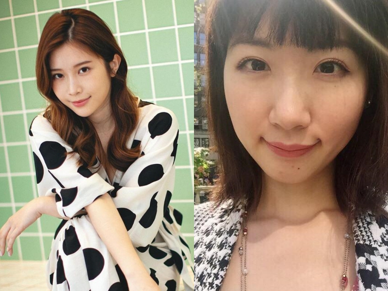 雞排妹（鄭家純，左圖）透露主持尾牙遭騷擾，廣告小妹（右圖）也對此發文討論。（本刊資料照、翻攝自凡槿（廣告小妹）臉書）