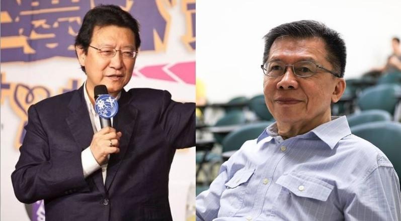 趙少康（左）申請重回國民黨震撼政壇，但沈富雄（右）認為趙少康真正瞄準的可能是2024年的總統大選。（翻攝自趙少康時間臉書、沈富雄臉書）