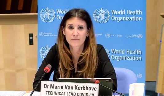 WHO官員范科霍芙呼籲中國應該要讓獨立小組自由調查。（翻攝自twitter）