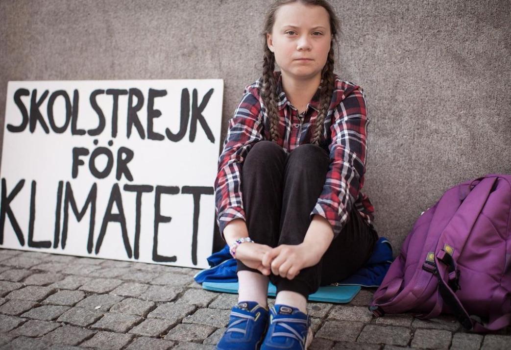 瑞典少女童貝里也在今年被提名角逐諾貝爾和平獎。（翻攝自@gretathunberg instagram）