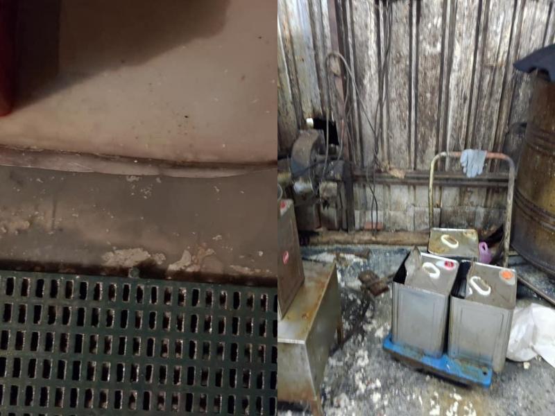 工廠的廢料疑似直接排入大水溝，恐造成環境汙染。（翻攝自爆廢公社）