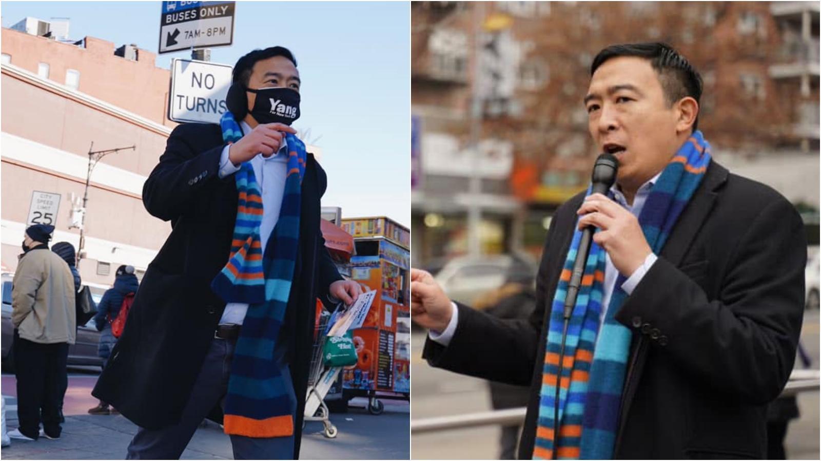 台裔紐約市長參選人楊安澤被驗出武漢肺炎陽性反應。(翻攝自楊安澤臉書)