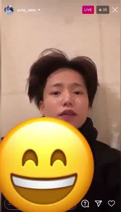 身高有180公分的古江侑豐,曾在直播上批評師兄團「JO1」都是矮冬瓜。(翻攝自推特)