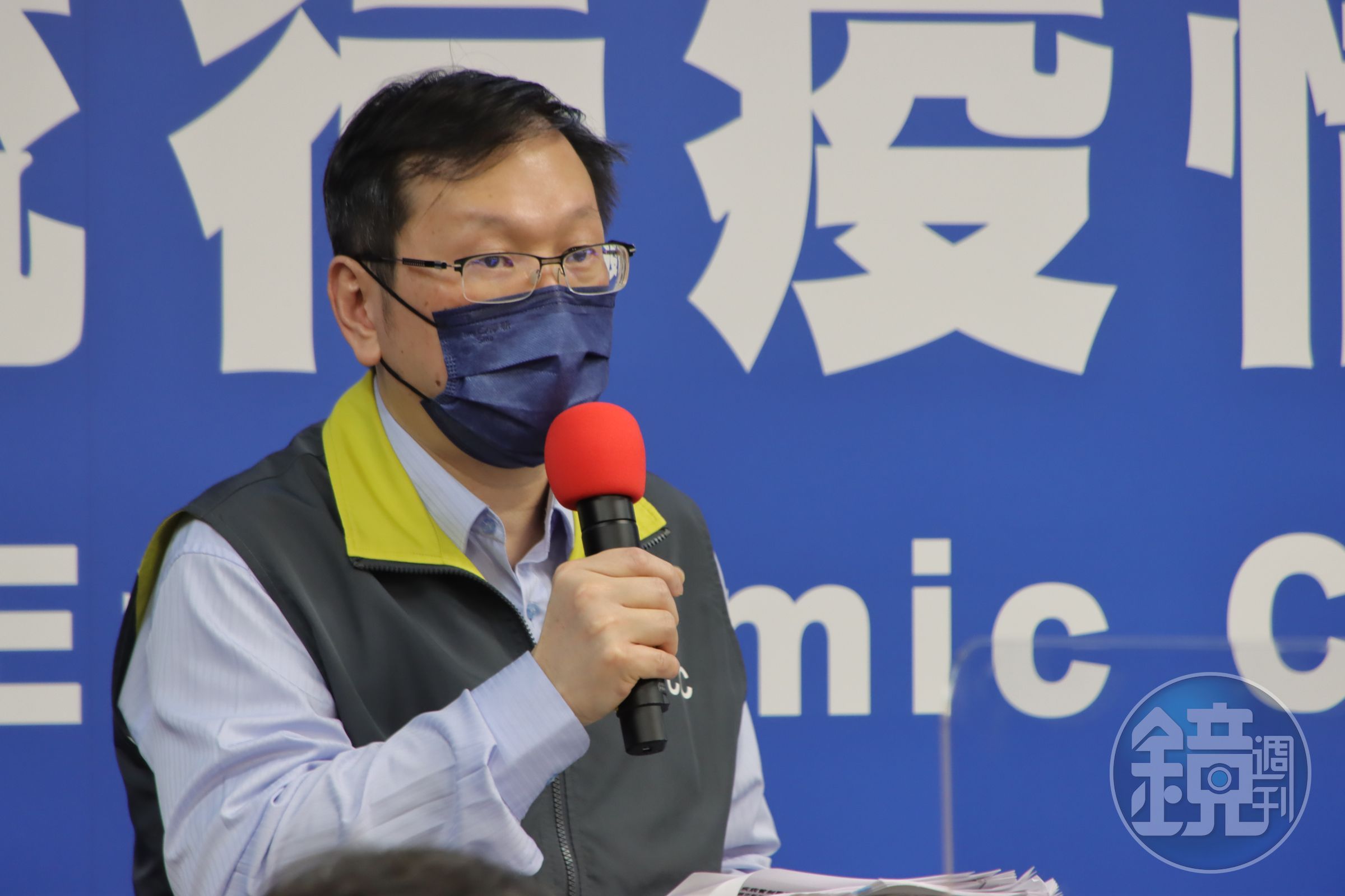 針對疑似謊報症狀採檢的案913，莊人祥曝光其血清抗體採檢結果，研判為非近期感染。（指揮中心提供）