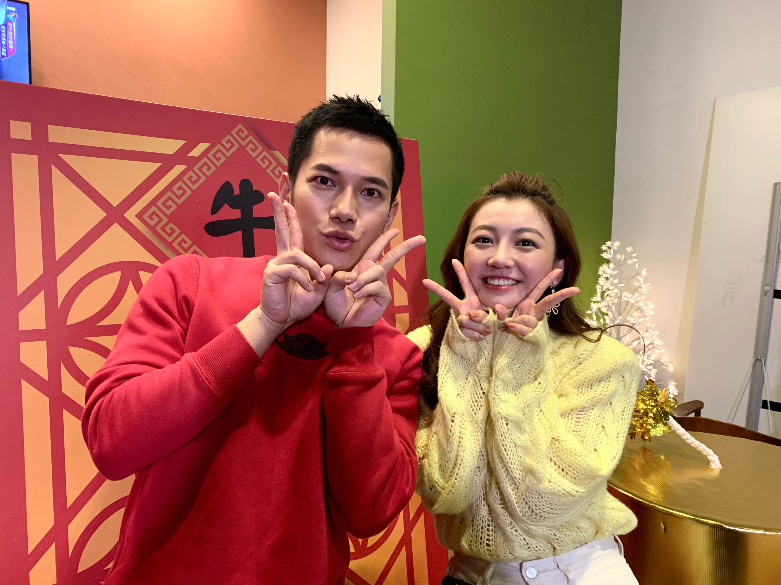 梁瀚名以土味情話撩優妮。（TVBS提供）