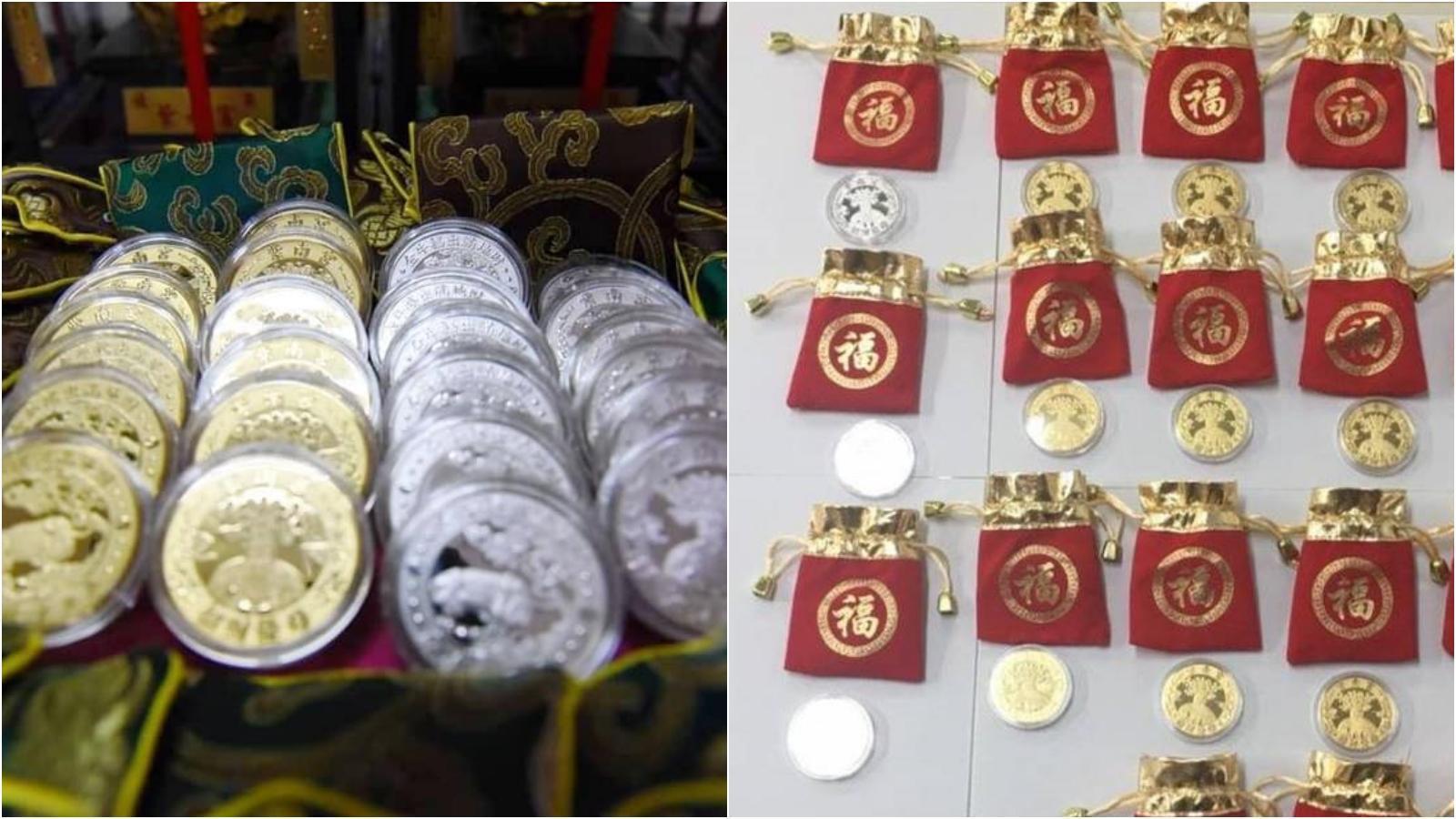 南投紫南宮的招財錢母相當搶手，市面上也出現山寨假貨。（翻攝網路）