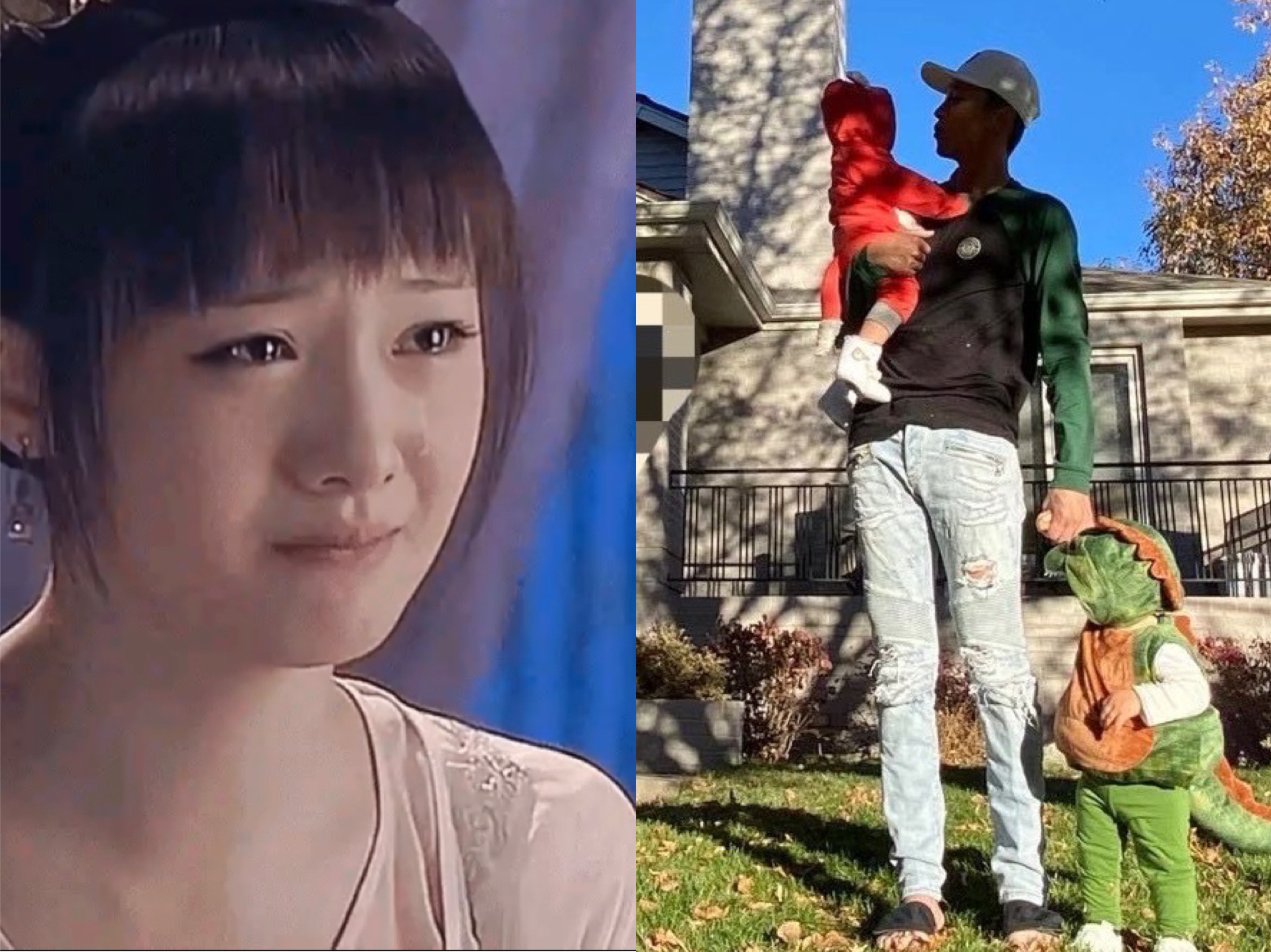 近日有大陸網友爆料，鄭爽與小孩進行了一次視訊通話，開頭就說「對不起」還痛哭。（翻攝自新浪微博）