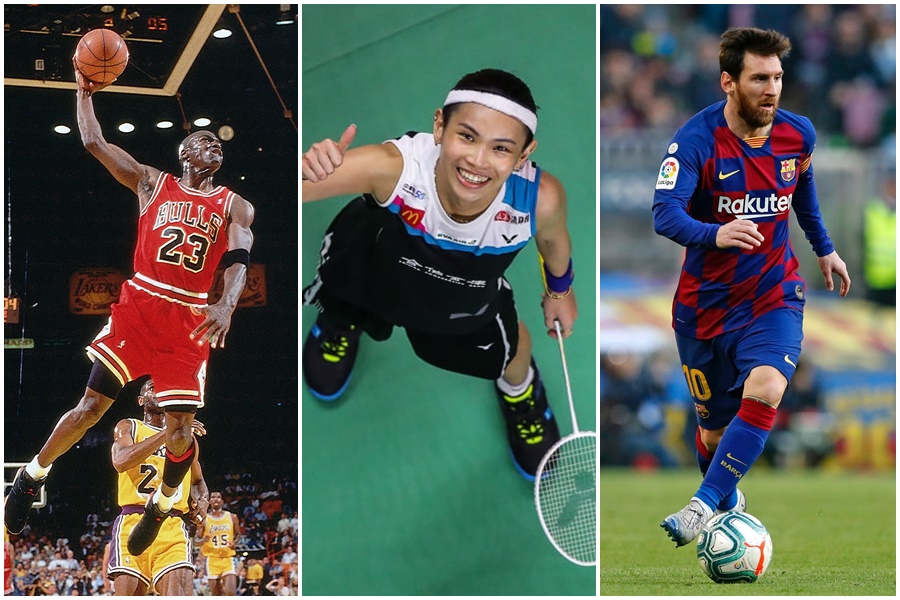 知名羽球作家布洛緦盛讚戴資穎是羽壇傳奇。（翻攝自Jordan、戴資穎、Lionel Messi臉書）