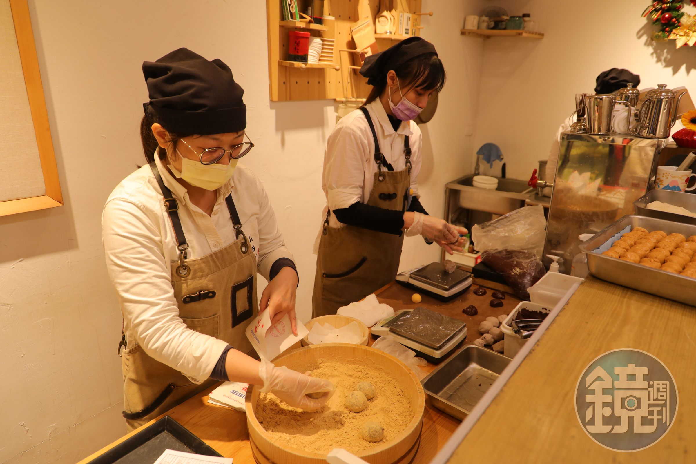 Yamada山田麻糬製造所用和風包裝客家麻糬，新鮮現點現做。