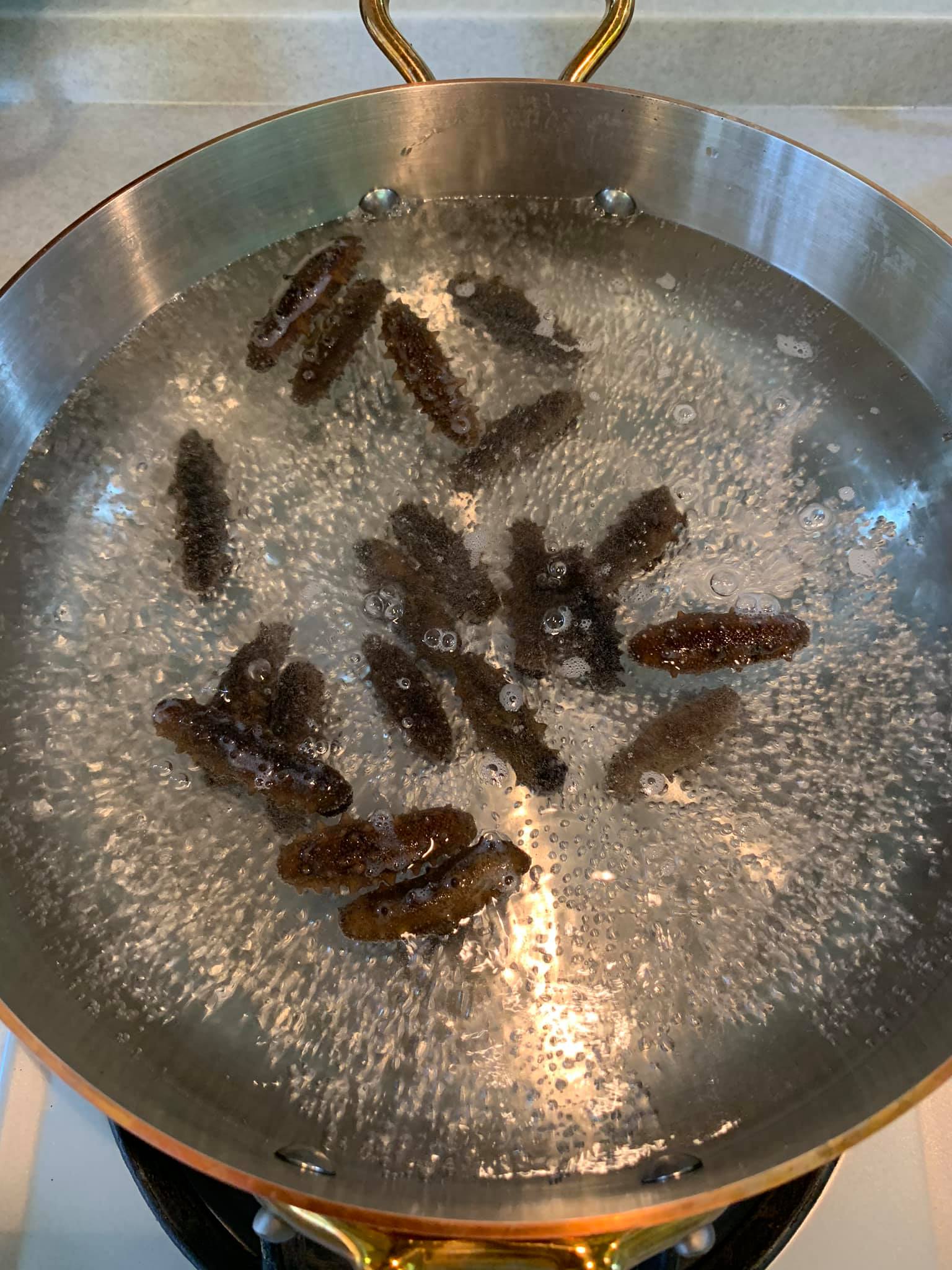 第一次煮水熄火。